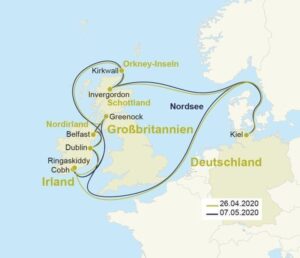 12-tägige Irland & Schottland Kreuzfahrt