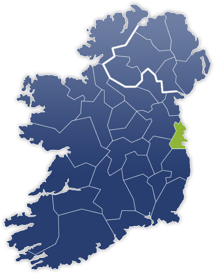 Dublin County - Irland Karte