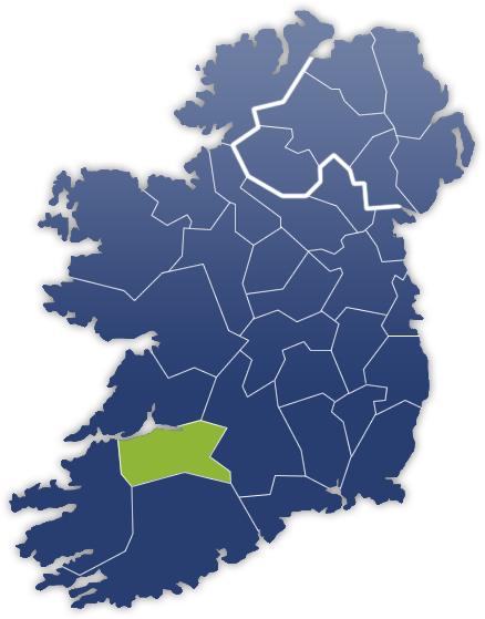 Limerick County - Irland Karte