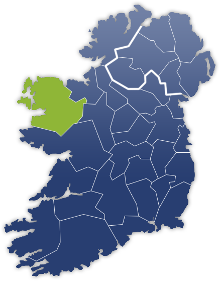Mayo County - Irland Karte