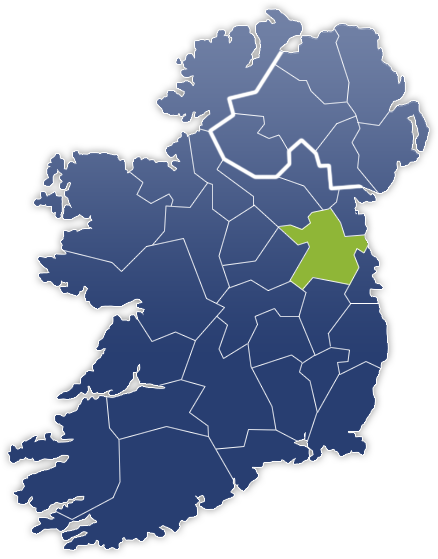 Meath County - Irland Karte