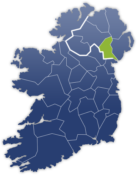 Armagh County - Irland Karte