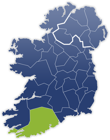 County Cork - Irland Karte