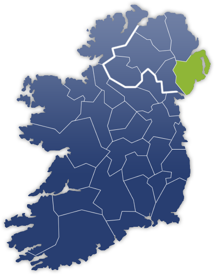 County Down - Irland Karte