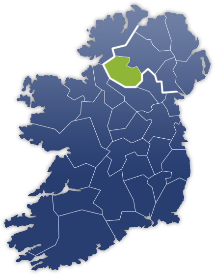 County Fermanagh - Irland Karte