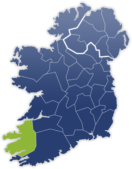 County Kerry - Irland Karte