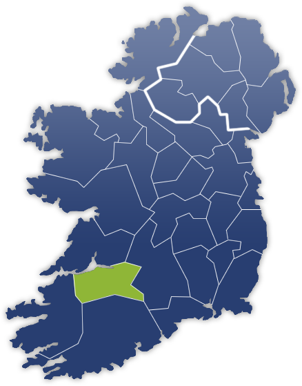 County Limerick - Irland Karte