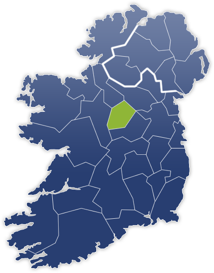 County Longford - Irland Karte