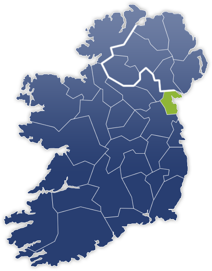 County Louth - Irland Karte