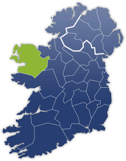 County Mayo - Irland Karte