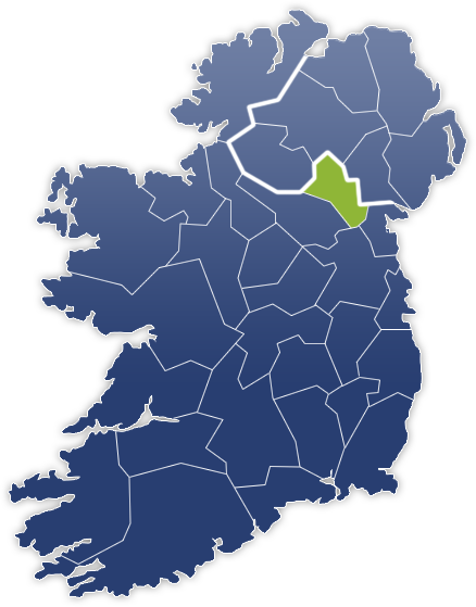 County Monaghan - Irland Karte