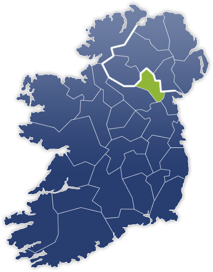 Monaghan County - Irland Karte