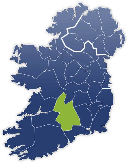 Tipperary County - Irland Karte
