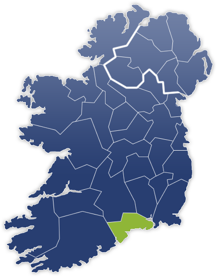 County Waterford - Irland Karte