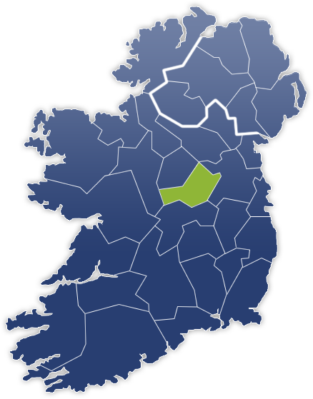 County Westmeath - Irland Karte