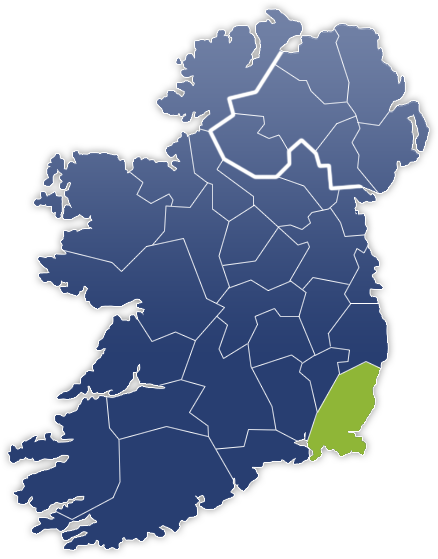 County Wexford - Irland Karte